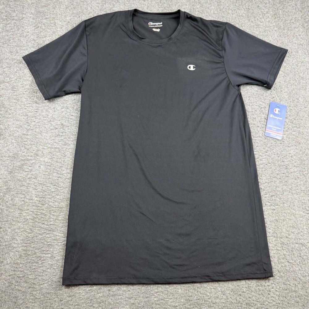 Champion Men's Double Dry Performance‎ T-Shirt Black 2XL Athletic Gym Tee NEW